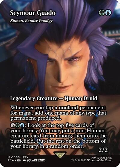 Seymour Guado - Kinnan, Bonder Prodigy (Showcase) (Universes Beyond: FINAL FANTASY: Through the Ages) Near Mint Foil