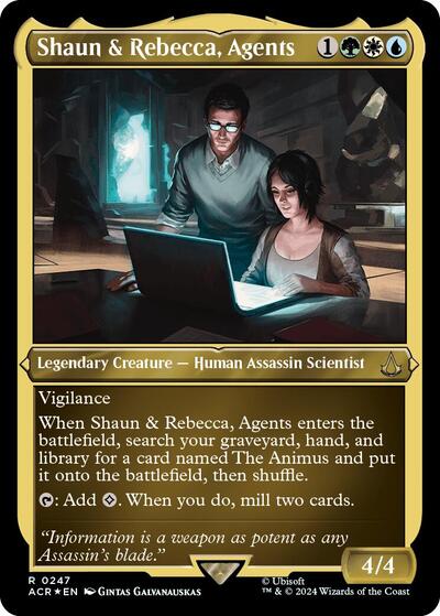 Shaun   Rebecca  Agents  Foil Etched|6|0|0.00
