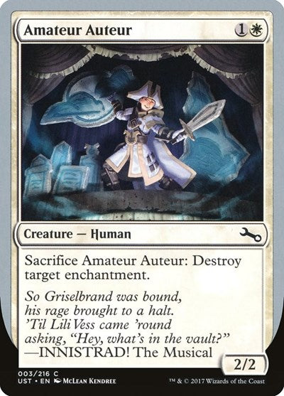 Amateur Auteur (B) (Unstable) Near Mint Foil