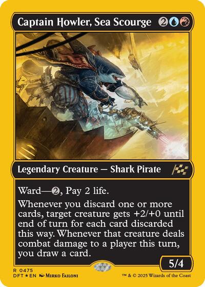 Captain Howler, Sea Scourge (First-Place Foil) (Aetherdrift) Light Play Foil