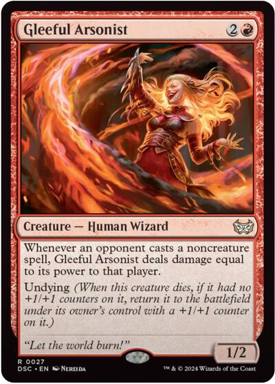 Gleeful Arsonist (Commander: Duskmourn: House of Horror) Medium Play