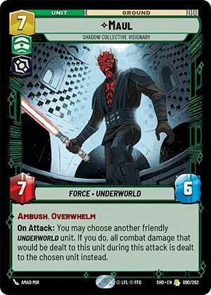 Maul Shadow Collective Visionary (Shadows of the Galaxy) Near Mint Foil