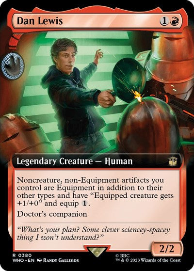 Dan Lewis (Extended Art) (Universes Beyond: Doctor Who) Near Mint
