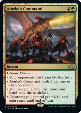 Atarka's Command (Double Masters 2022) Light Play Foil