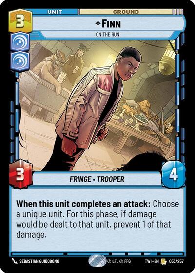 Finn On the Run (Twilight of the Republic) Near Mint Foil