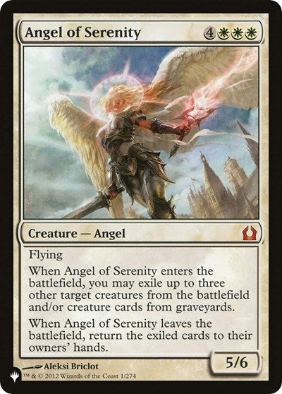 Angel of Serenity (RTR) (The List) Light Play Foil