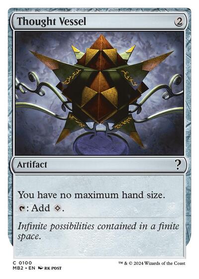 Thought Vessel (White Border) (Mystery Booster 2) Light Play