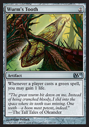 Wurm's Tooth (Magic 2011 Core Set) Medium Play