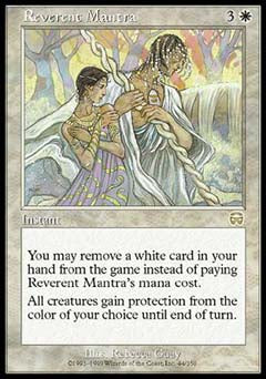 Reverent Mantra (Mercadian Masques) Near Mint Foil