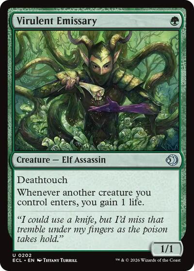 Virulent Emissary (Lorwyn Eclipsed) Light Play Foil