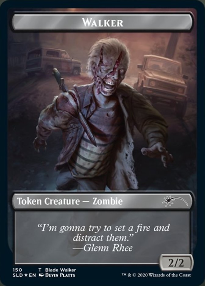 Walker Token 150 (Secret Lair) Light Play Foil