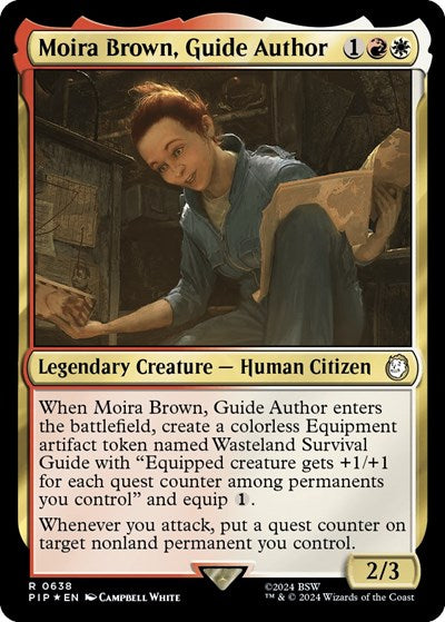 Moira Brown, Guide Author (Surge Foil) (Universes Beyond: Fallout) Light Play Foil