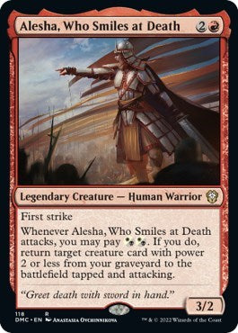 Alesha, Who Smiles at Death (Commander: Dominaria United) Light Play