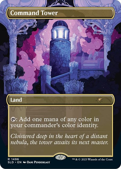 Command Tower (1496) (Secret Lair) Light Play