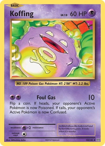 Koffing (XY - Evolutions) Light Play Reverse Holofoil