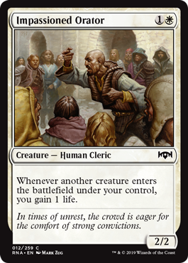 Impassioned Orator (Ravnica Allegiance) Near Mint Foil