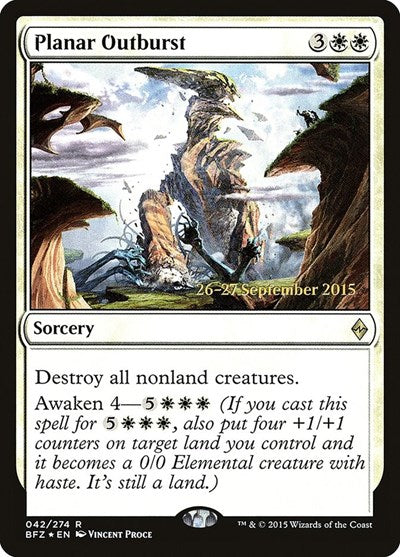 Planar Outburst (Promos: Prerelease Cards) Light Play Foil