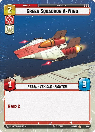Green Squadron A-Wing (Hyperspace) (Spark of Rebellion) Near Mint