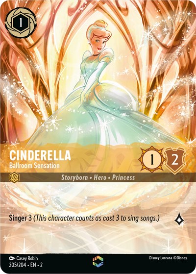 Cinderella - Ballroom Sensation (Alternate Art) (Rise of the Floodborn) Near Mint Holofoil