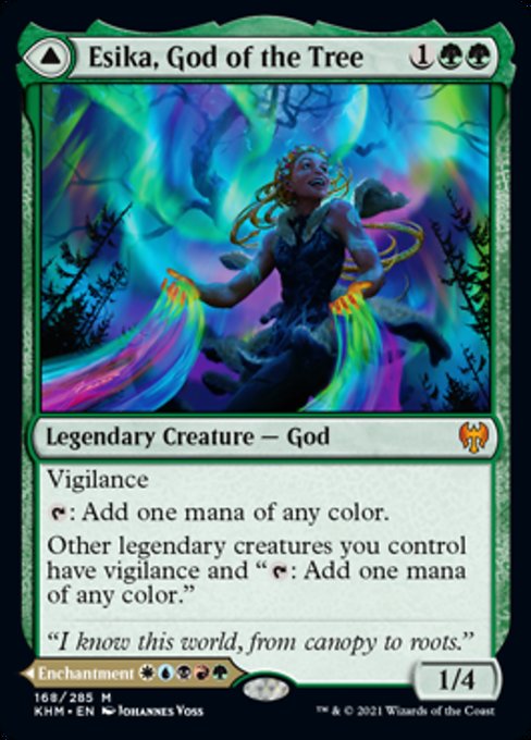 Esika, God of the Tree / The Prismatic Bridge (Kaldheim) Light Play