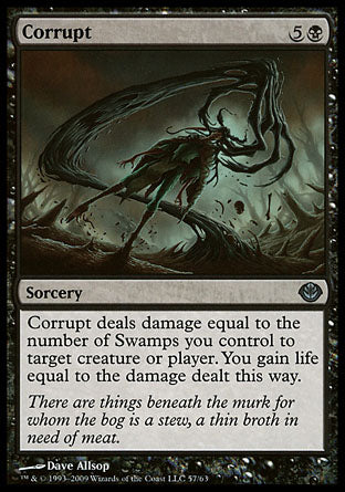 Corrupt (Duel Decks: Garruk vs Liliana) Light Play