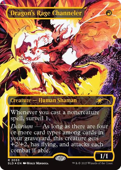 Dragon's Rage Channeler (2053) (Raised Foil) (Secret Lair) Near Mint Foil