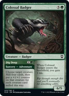 Colossal Badger (Commander Legends: Battle for Baldur's Gate) Light Play