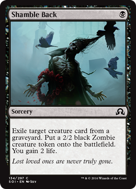 Shamble Back (Shadows Over Innistrad) Medium Play Foil