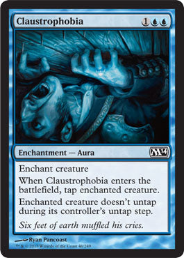 Claustrophobia (Magic 2014 Core Set) Medium Play Foil