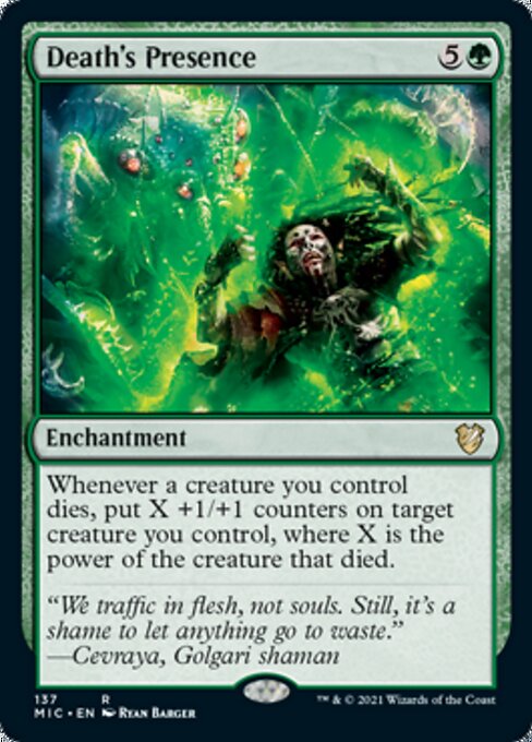 Death's Presence (Commander 2021 Midnight Hunt) Medium Play