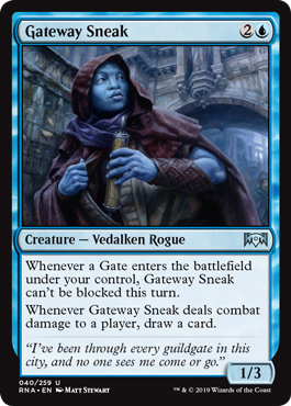 Gateway Sneak (Ravnica Allegiance) Light Play Foil