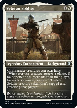 Veteran Soldier (Etched Foil) (Commander Legends: Battle for Baldur's Gate) Near Mint Foil