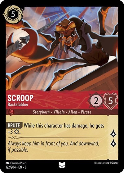 Scroop - Backstabber (Into the Inklands) Near Mint Cold Foil