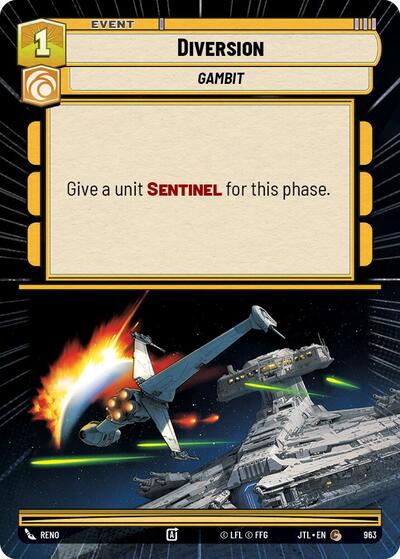 Diversion (Hyperspace Foil) (Jump to Lightspeed) Near Mint Foil