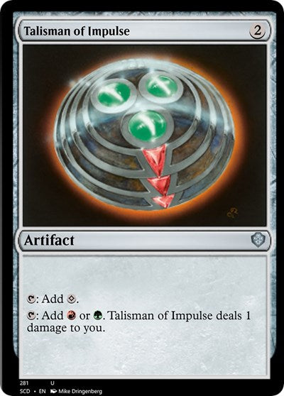 Talisman of Impulse (Commander 2022 Starter Decks) Near Mint