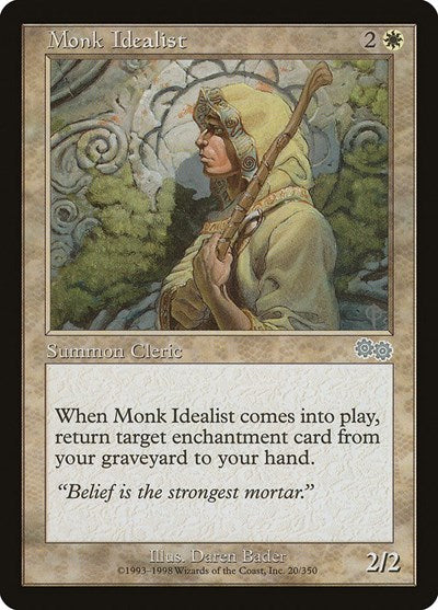 Monk Idealist (Urza's Saga) Medium Play