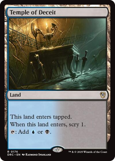 Temple of Deceit (Commander: Aetherdrift) Near Mint