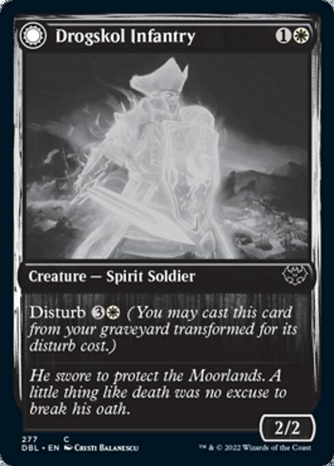 Drogskol Infantry / Drogskol Armaments (Innistrad: Double Feature) Medium Play Foil