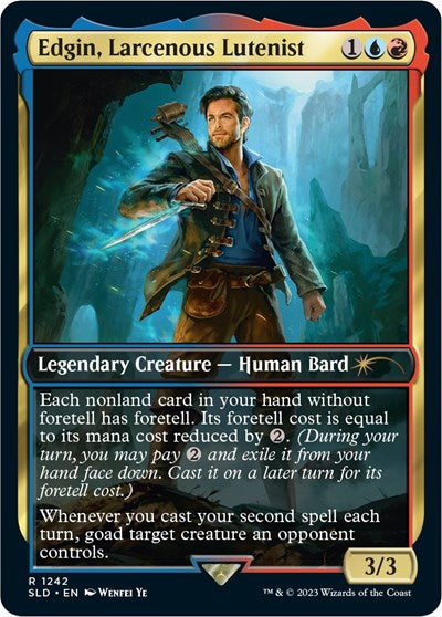 Edgin, Larcenous Lutenist (Secret Lair) Near Mint