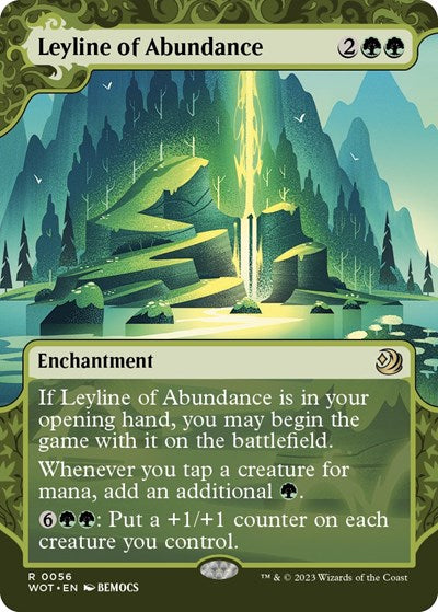 Leyline of Abundance (Wilds of Eldraine: Enchanting Tales) Light Play Foil