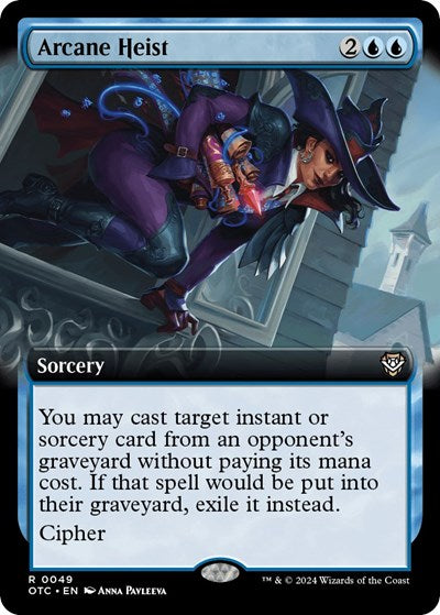 Arcane Heist (Extended Art) (Commander: Outlaws of Thunder Junction) Near Mint Foil