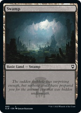 Swamp (460) (Commander Legends: Battle for Baldur's Gate) Light Play