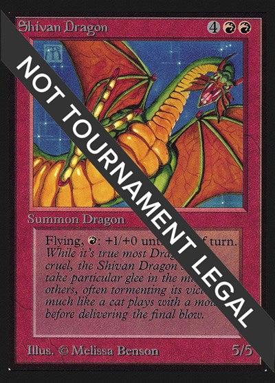 Shivan Dragon (IE) (International Edition) Damaged / Poor