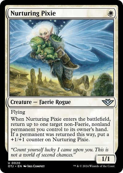 Nurturing Pixie (Outlaws of Thunder Junction) Near Mint Foil