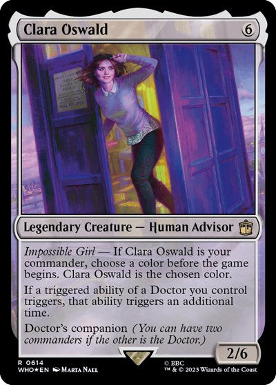 Clara Oswald (Surge Foil) (Universes Beyond: Doctor Who) Near Mint Foil