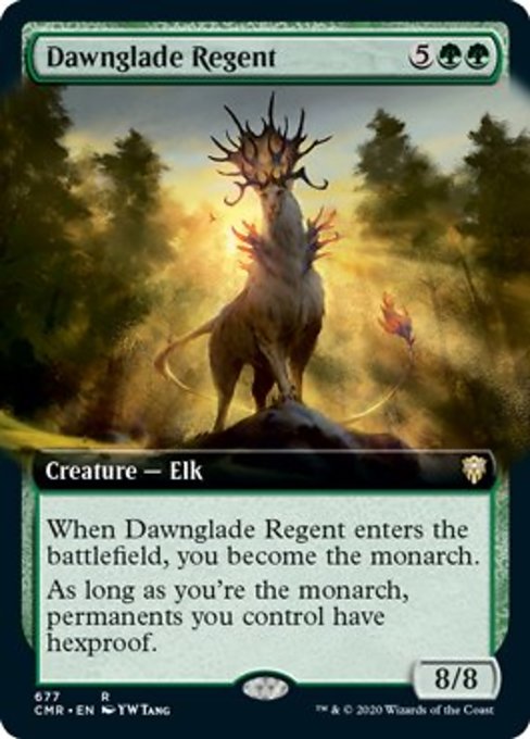 Dawnglade Regent (Extended Art) (Commander Legends) Near Mint Foil