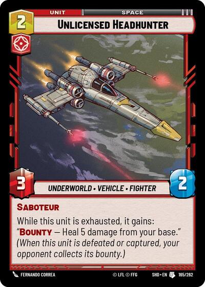 Unlicensed Headhunter (Shadows of the Galaxy) Near Mint Foil