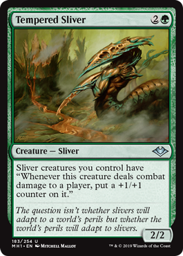 Tempered Sliver (Modern Horizons) Light Play Foil