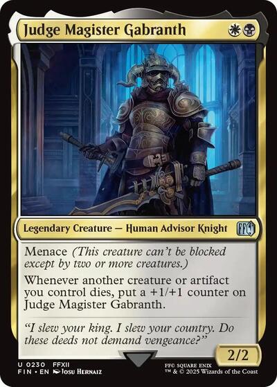 Judge Magister Gabranth|25|0|0.00