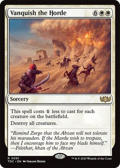 Vanquish the Horde (Commander: Tarkir: Dragonstorm) Light Play